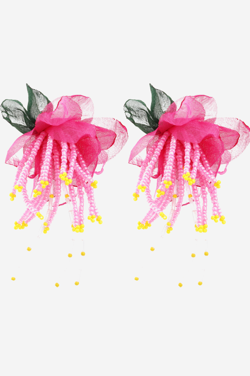 Lauren Floral Bead Earrings