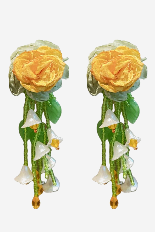 Makayla Floral Bead Earrings