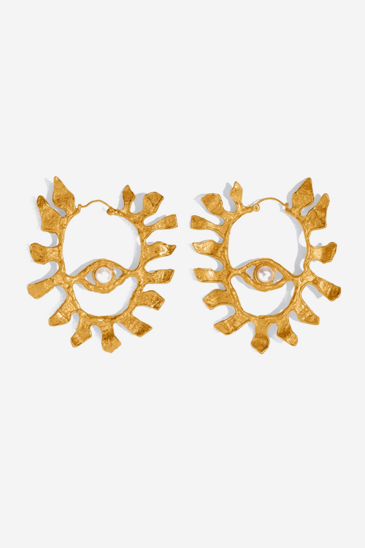 Rogelio Eye Hoop Earrings