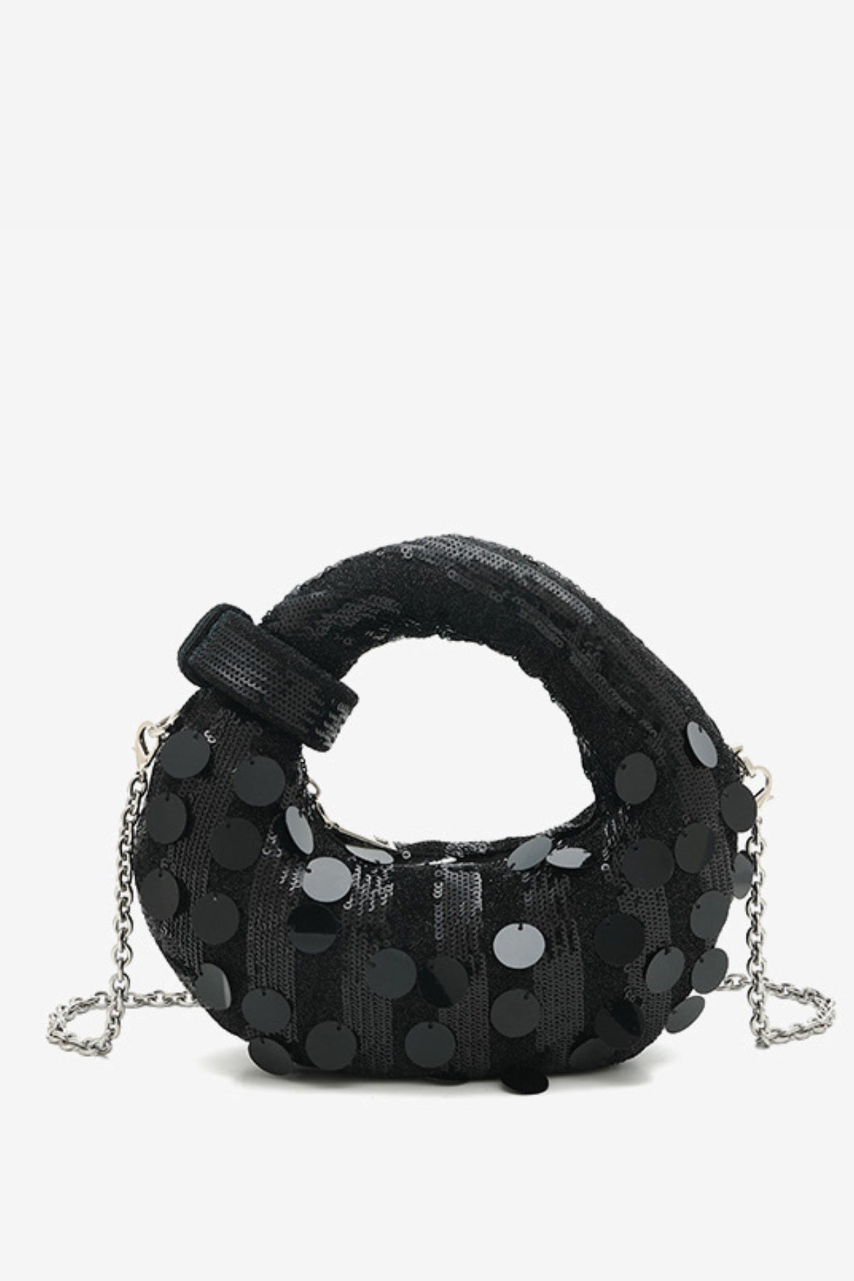 Stephana Sequin Bag - Black